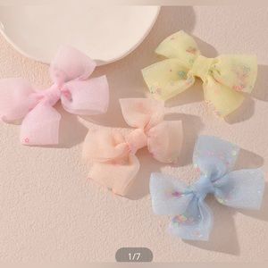 Net Yarn Butterfly Baby Hairpin Set